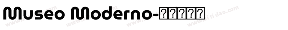 Museo Moderno字体转换